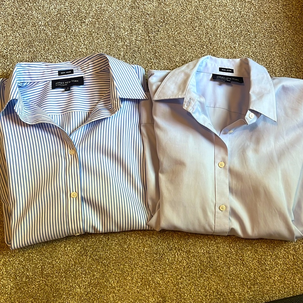 Two (2) Jones New York Signature Non-Iron Button-ups M